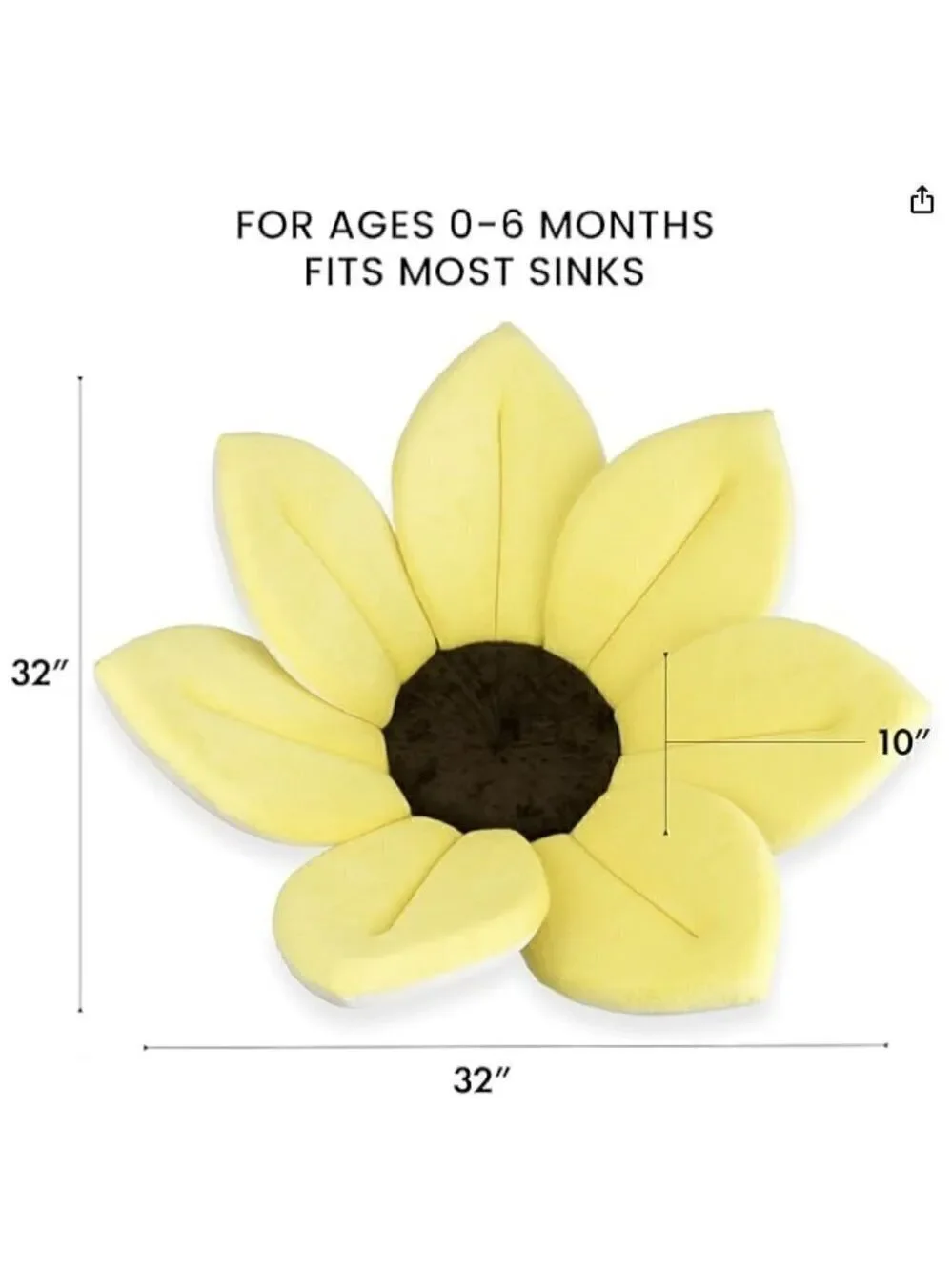Blooming Bath Baby Bath Seat - Super Soft and Cuddly Bathtime for little ones